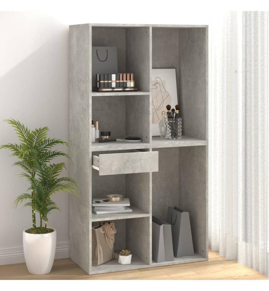 Kosmetikschrank Betongrau 80x40x75 cm Holzwerkstoff