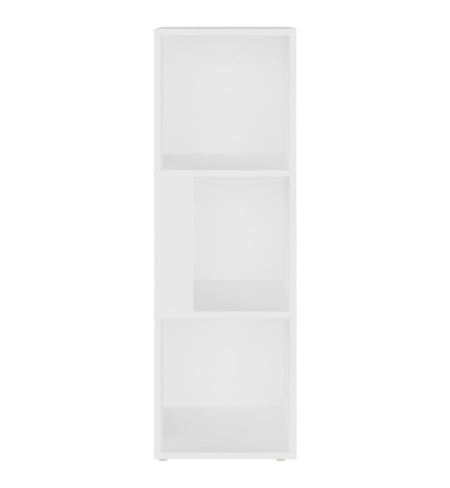 Eckregal Weiss 33x33x100 cm Holzwerkstoff