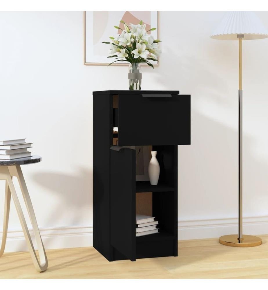 Sideboard Schwarz 30x30x70 cm Holzwerkstoff