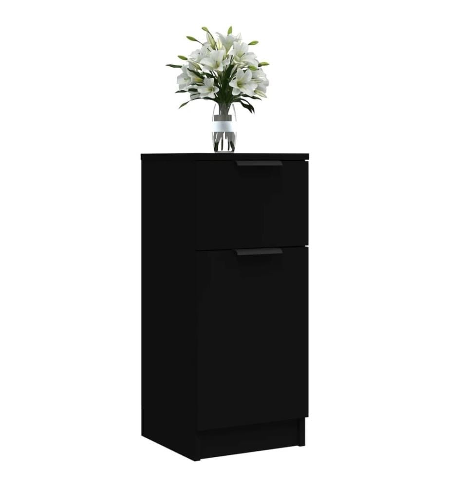 Sideboard Schwarz 30x30x70 cm Holzwerkstoff