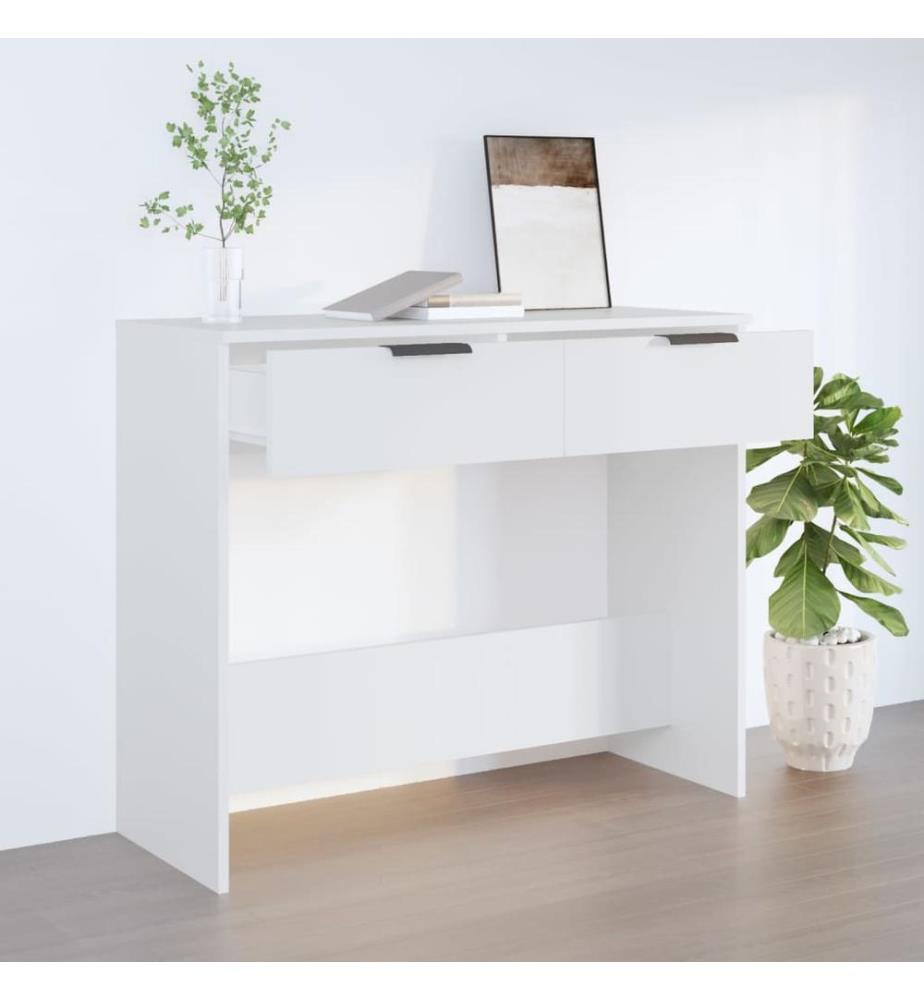Konsolentisch Weiss 90x36x75 cm Holzwerkstoff