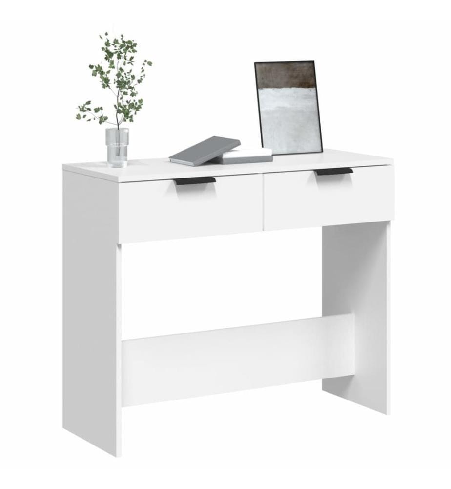 Konsolentisch Weiss 90x36x75 cm Holzwerkstoff