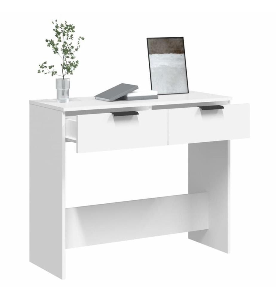 Konsolentisch Weiss 90x36x75 cm Holzwerkstoff