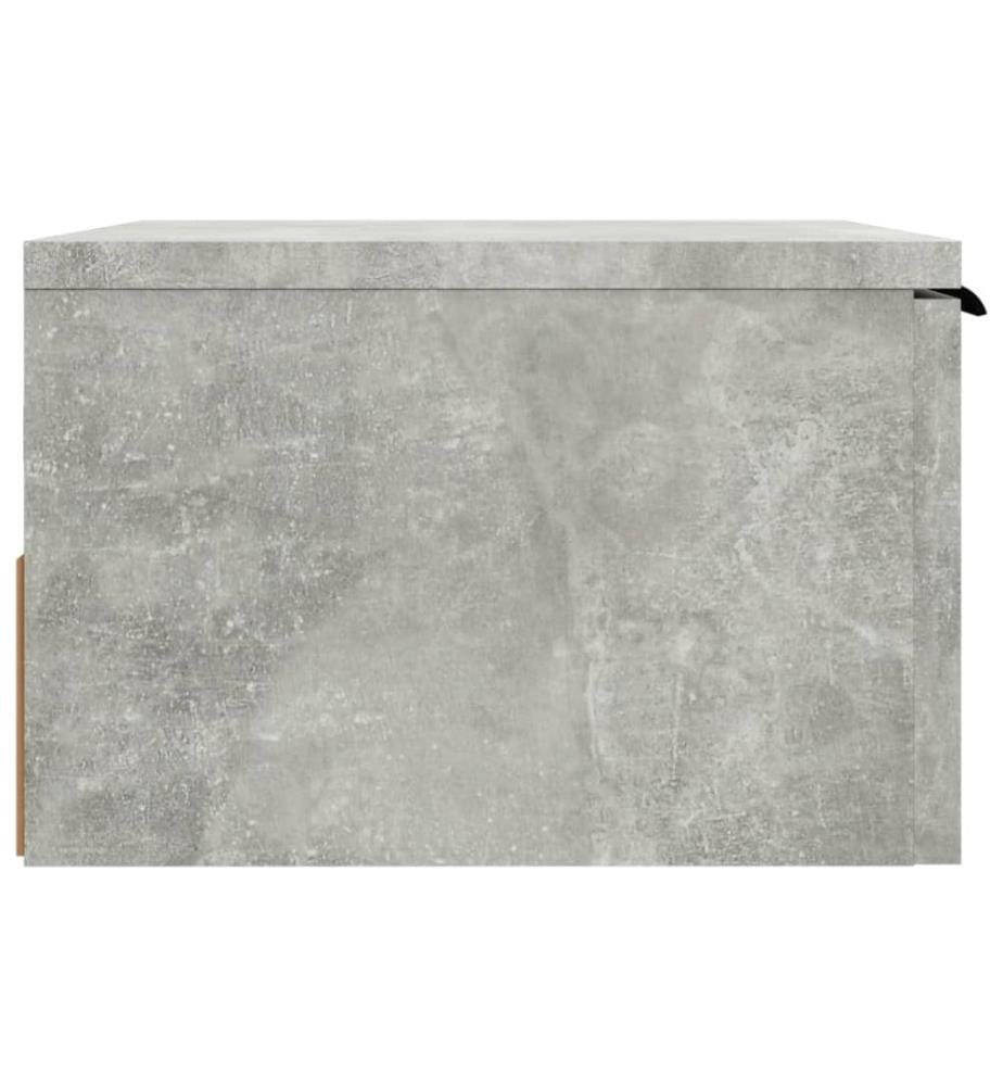 Wand-Nachttische 2 Stk. Betongrau 34x30x20 cm
