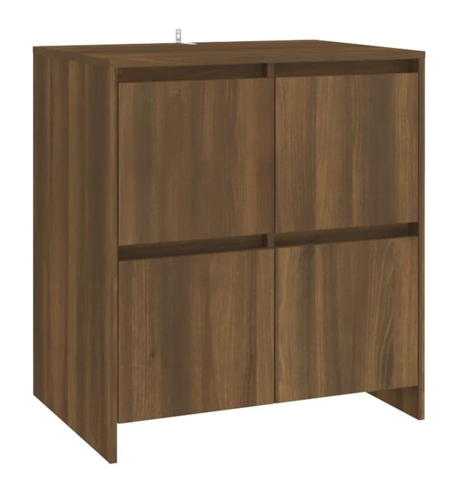 Sideboard Braun Eichen-Optik 70x41x75 cm Holzwerkstoff