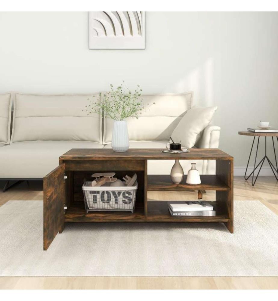 Couchtisch Räuchereiche 102x50x45 cm Holzwerkstoff