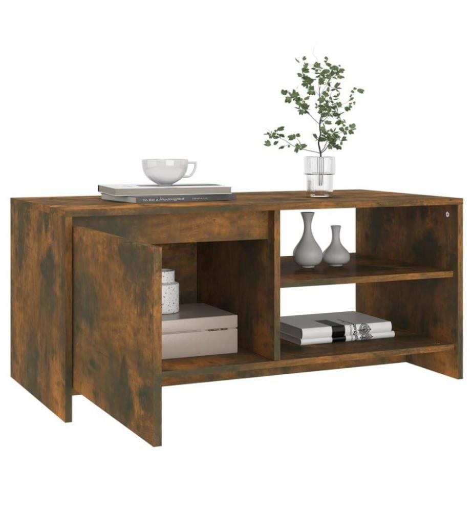 Couchtisch Räuchereiche 102x50x45 cm Holzwerkstoff