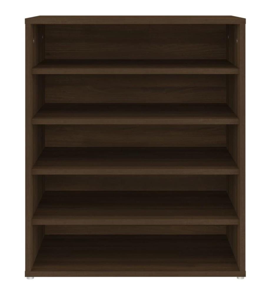Schuhschrank Braun Eichen-Optik 60x35x70 cm Holzwerkstoff