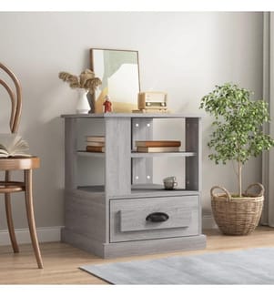 Beistelltisch Grau Sonoma 50x50x60 cm Holzwerkstoff