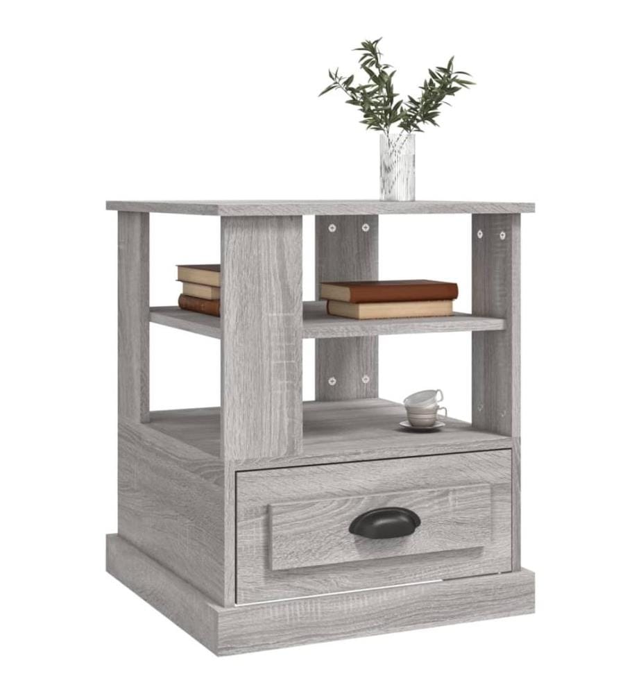 Beistelltisch Grau Sonoma 50x50x60 cm Holzwerkstoff