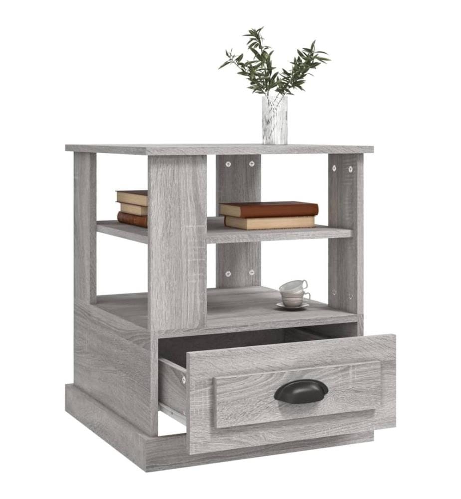 Beistelltisch Grau Sonoma 50x50x60 cm Holzwerkstoff