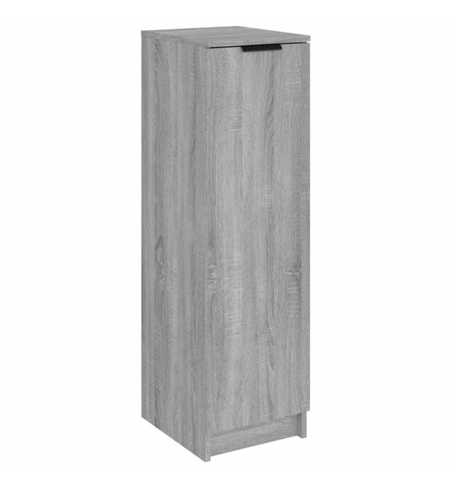 Schuhschrank Grau Sonoma 30x35x100 cm Holzwerkstoff