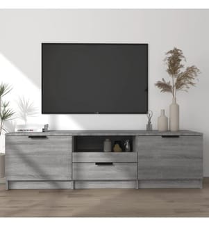 Meuble TV Sonoma gris 140x35x40 cm Bois d'ingénierie