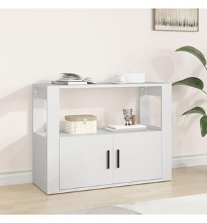 Sideboard Weiss 80x30x60 cm Holzwerkstoff
