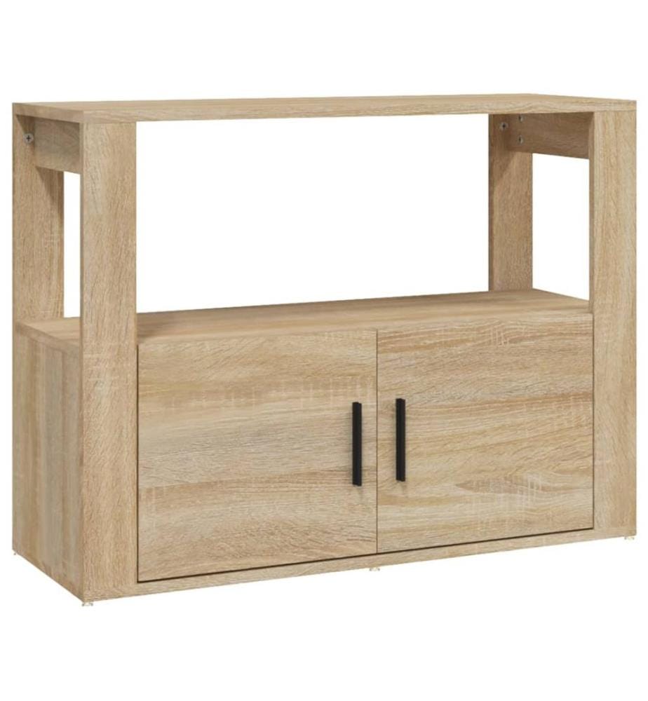 Sideboard Sonoma-Eiche 80x30x60 cm Holzwerkstoff