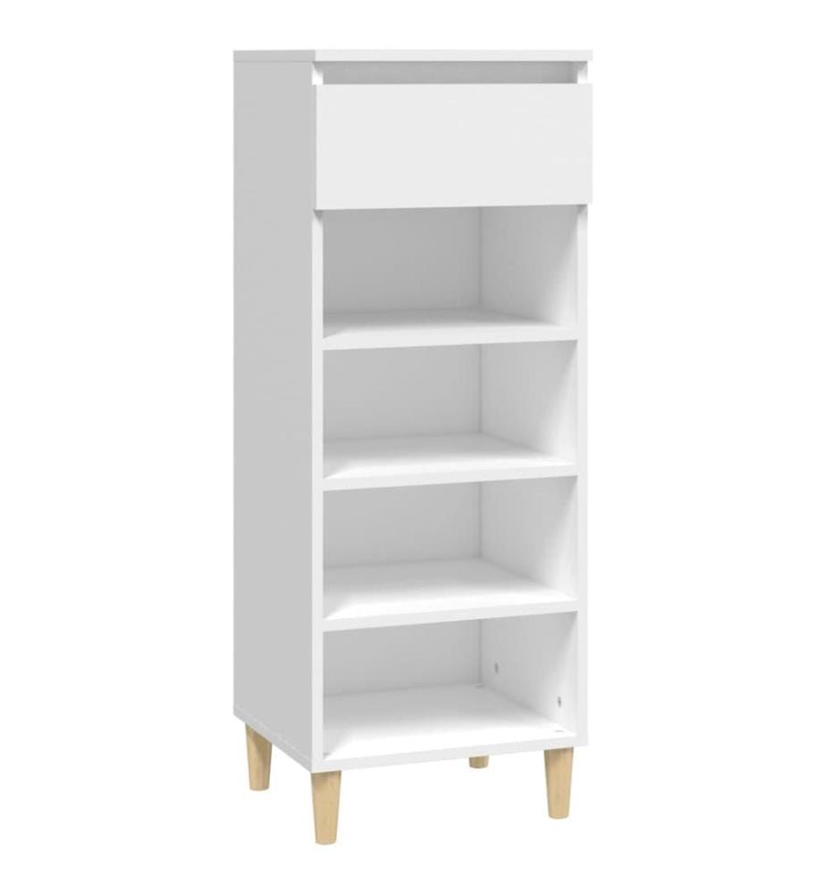 Schuhschrank Weiss 40x36x105 cm Holzwerkstoff