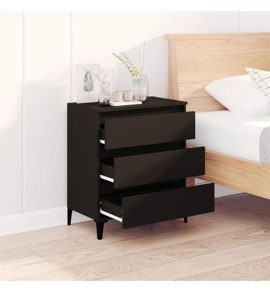 Sideboard Schwarz 60x35x70 cm Holzwerkstoff