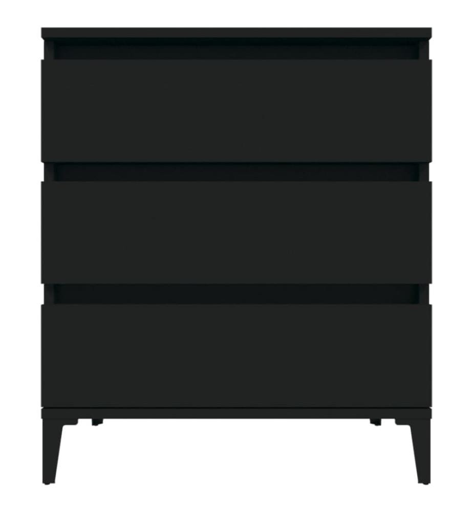 Sideboard Schwarz 60x35x70 cm Holzwerkstoff