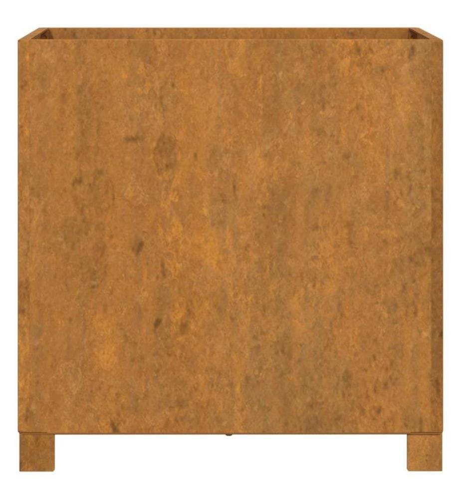 Pflanzkübel mit Beinen Rostig 49x47x50 cm Cortenstahl