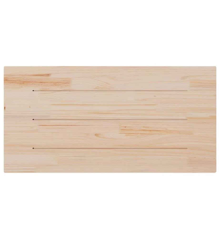Tischplatte Weiss 100x50x2,5 cm Massivholz Kiefer Rechteckig