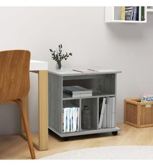 Rollschrank Grau Sonoma 60x45x60 cm Holzwerkstoff
