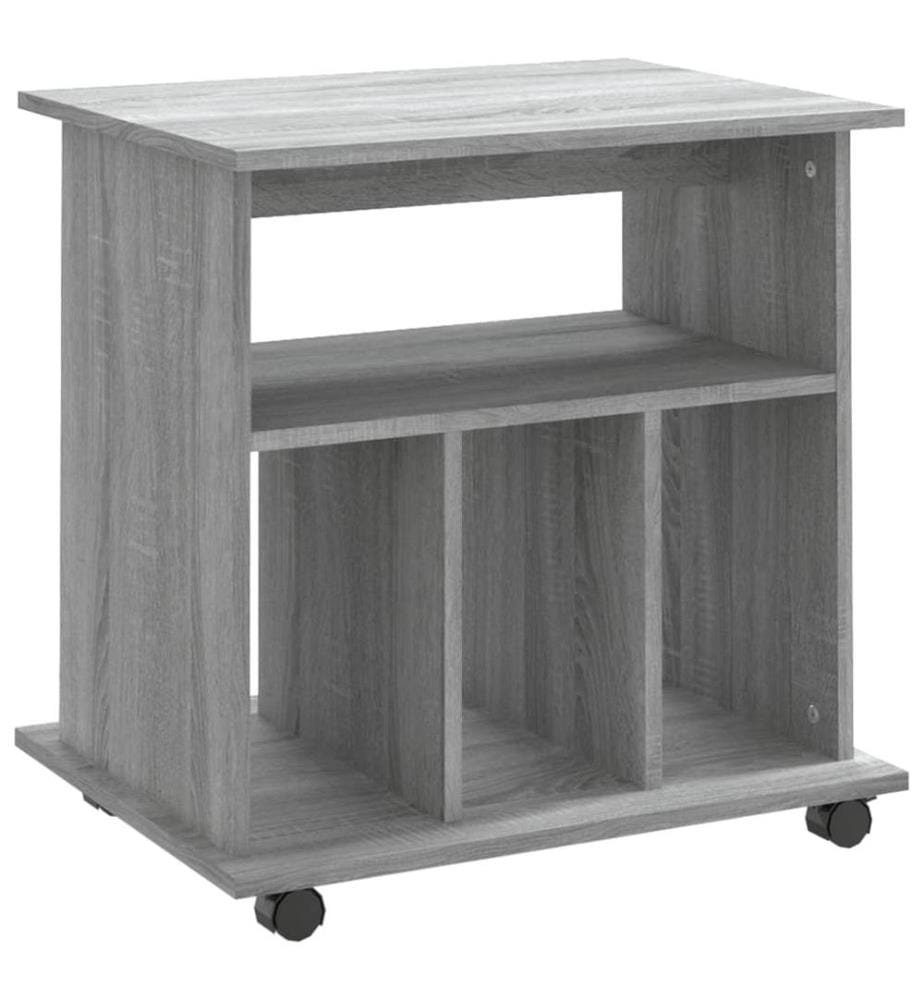 Rollschrank Grau Sonoma 60x45x60 cm Holzwerkstoff