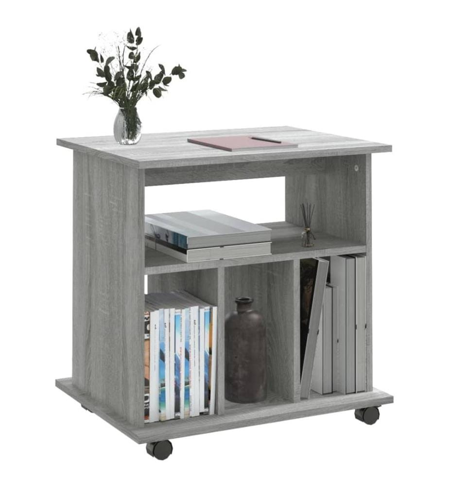 Rollschrank Grau Sonoma 60x45x60 cm Holzwerkstoff