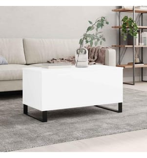 Couchtisch Weiss 90x44,5x45 cm Holzwerkstoff