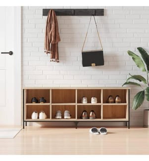 Schuhregal Sonoma-Eiche 131x35x50 cm Holzwerkstoff