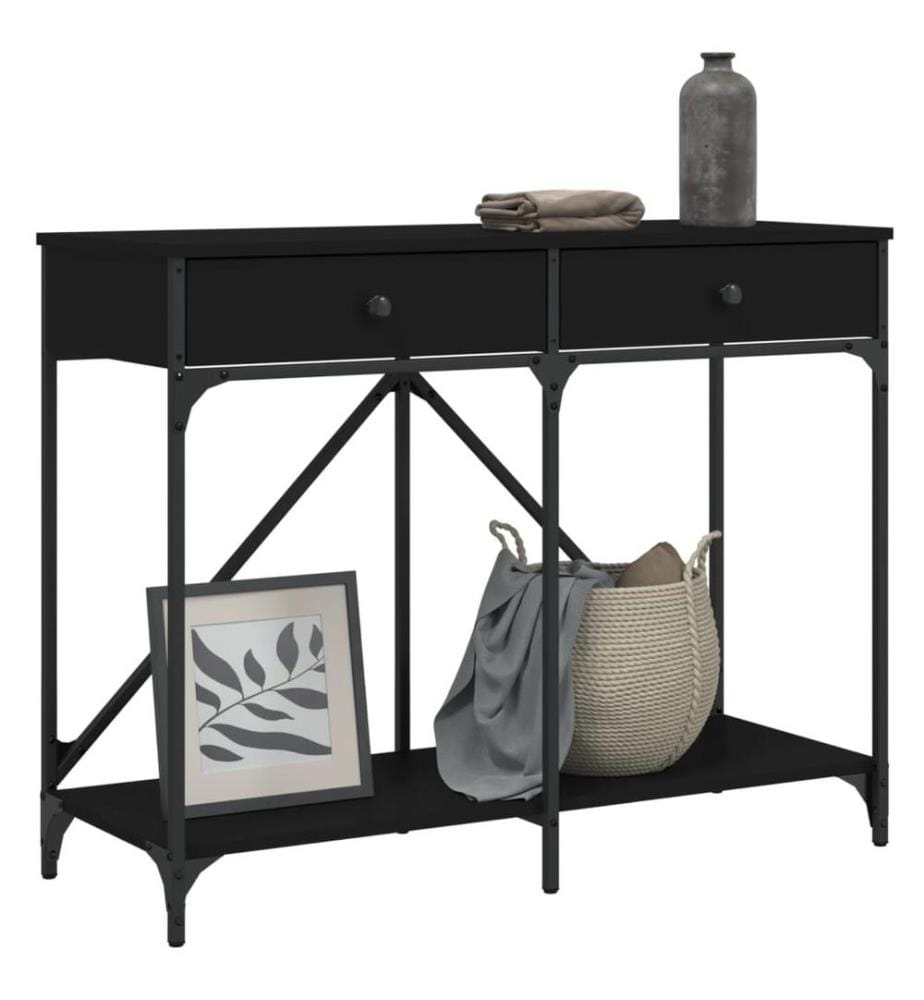Konsolentisch Schwarz 100x39x78,5 cm Holzwerkstoff