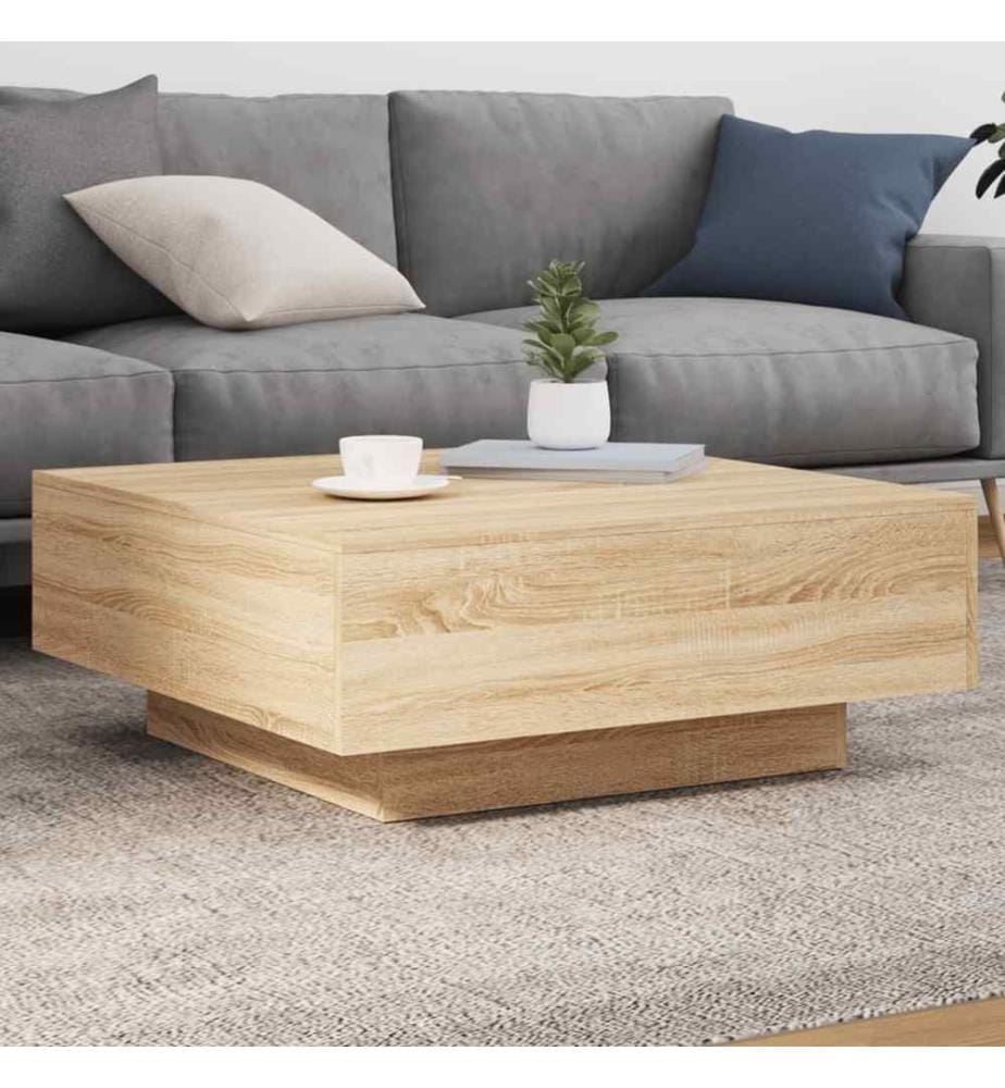 Couchtisch Sonoma-Eiche 80x80x31 cm Holzwerkstoff