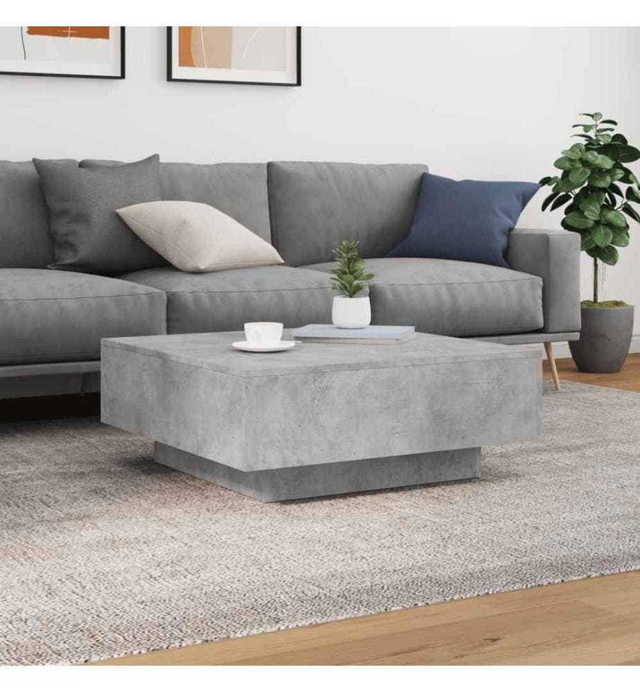 Couchtisch Betongrau 80x80x31 cm Holzwerkstoff