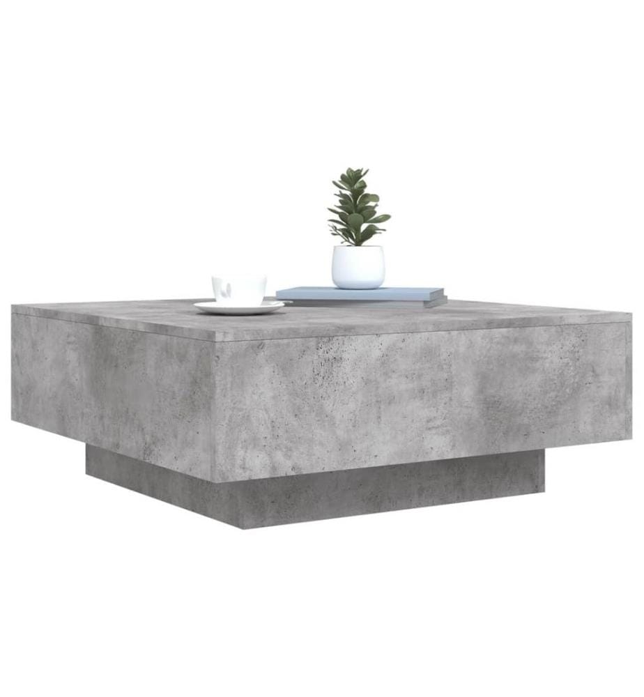 Couchtisch Betongrau 80x80x31 cm Holzwerkstoff