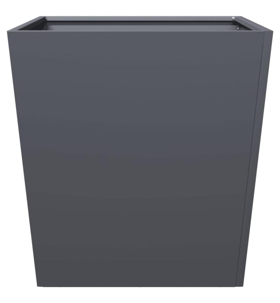Jardinière anthracite 50x50x50 cm acier