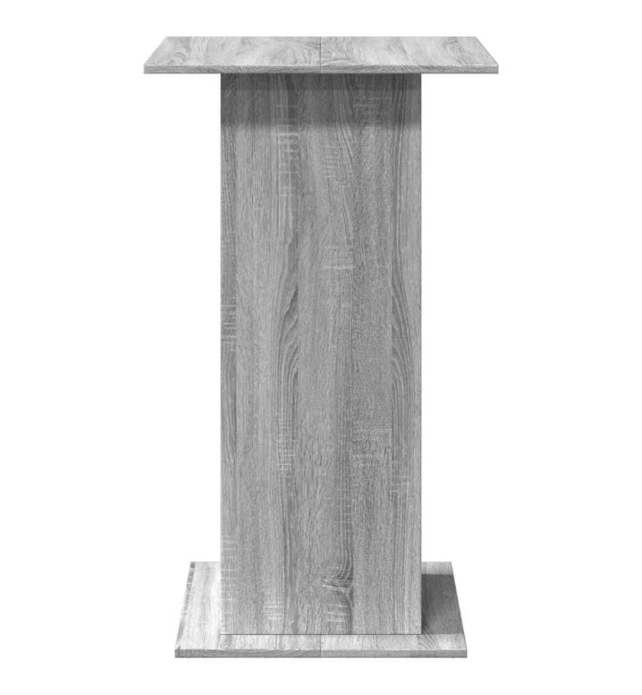 Bartisch mit Ablagen Grau Sonoma 60x60x102 cm Holzwerkstoff
