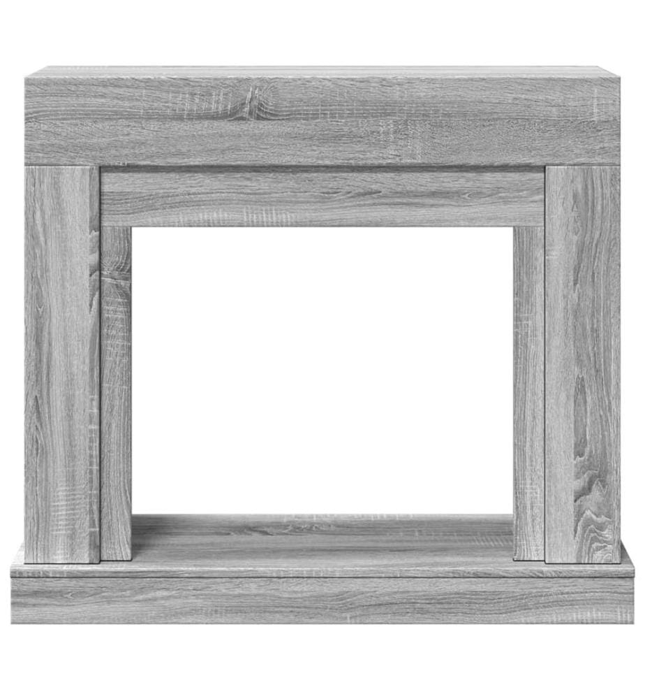 Kaminumrandung Grau Sonoma 100x30x87,5 cm Holzwerkstoff