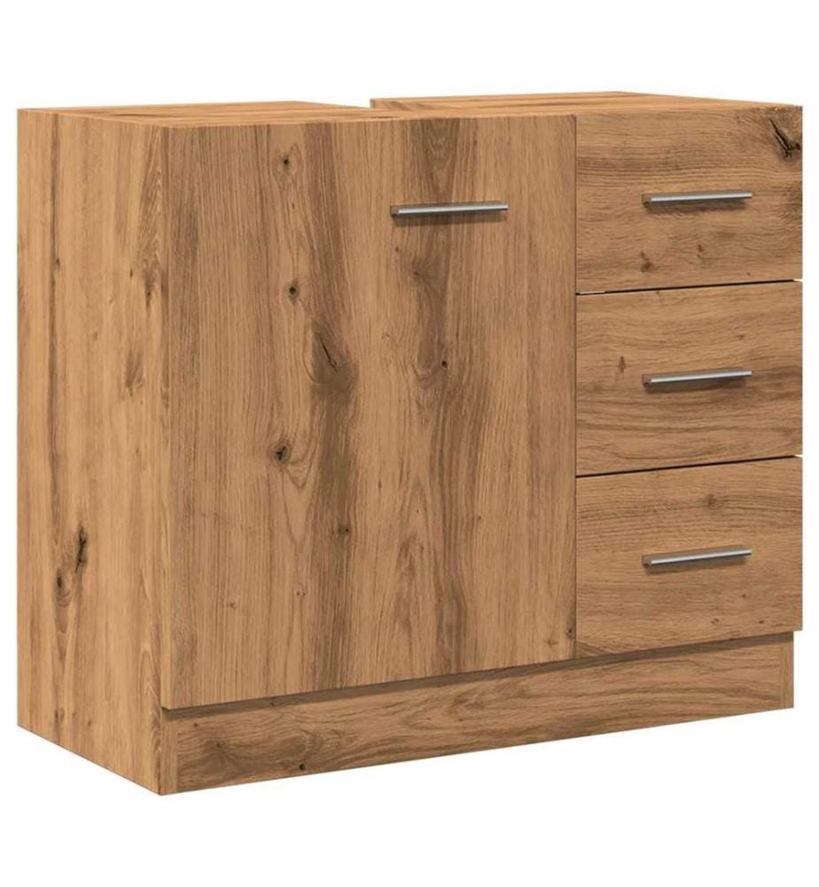 Waschbeckenschrank Artisan-Eiche 63x30x54 cm Holzwerkstoff
