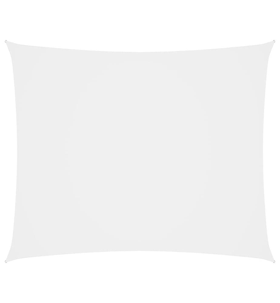 Voile de parasol tissu oxford rectangulaire 4x6 m blanc