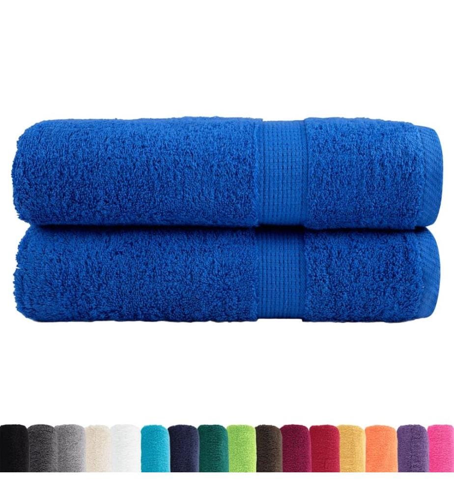 Serviettes de bain de qualité supérieure SOLUND 2 pcs bleu