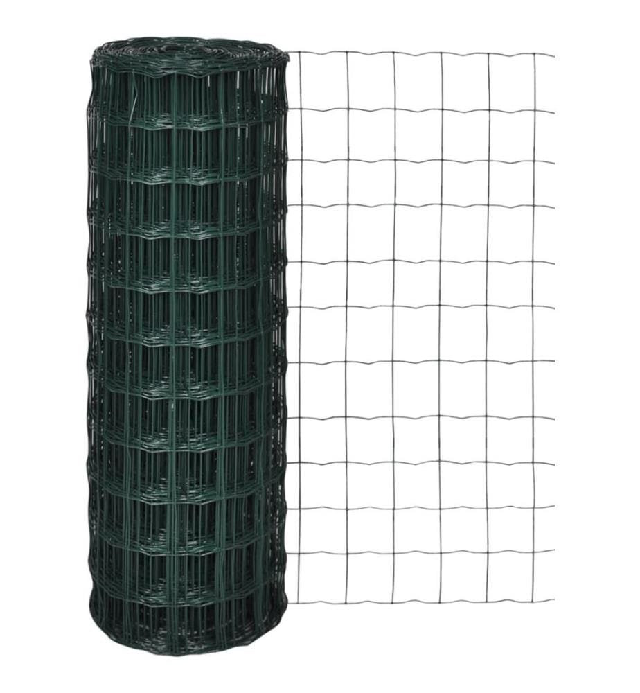 Clôture euro Acier 10 x 1,5 m Vert