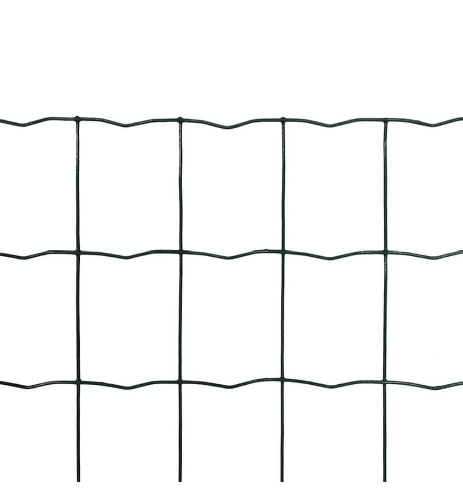 Clôture euro Acier 10 x 1,5 m Vert