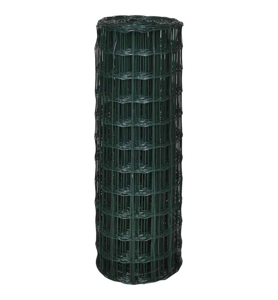 Clôture euro Acier 10 x 1,5 m Vert