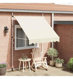 Auvent manuel rétractable 200 cm Crème