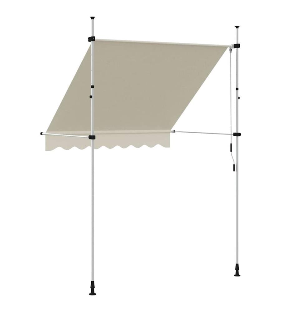 Auvent manuel rétractable 200 cm Crème