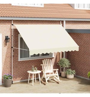 Auvent manuel rétractable 300 cm Crème