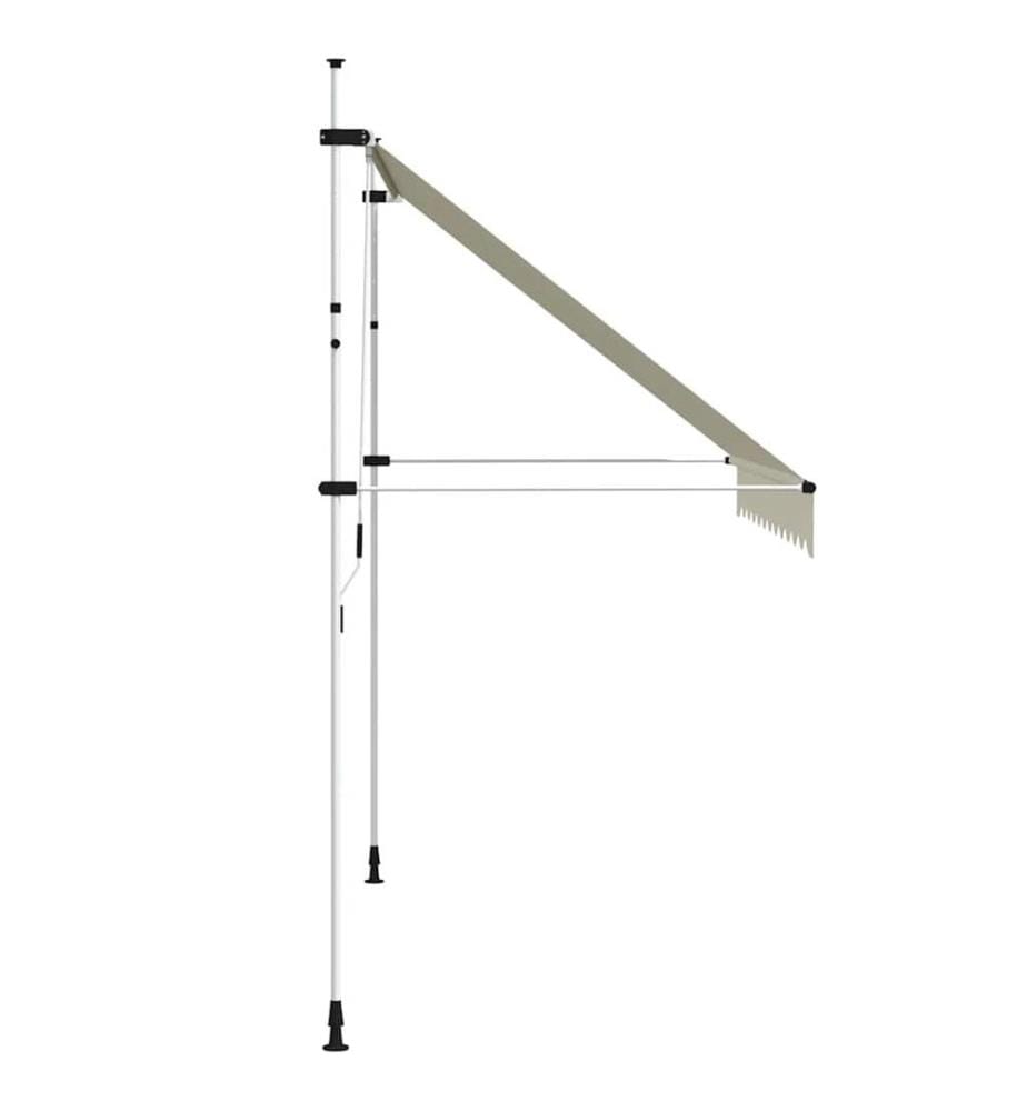 Auvent manuel rétractable 300 cm Crème