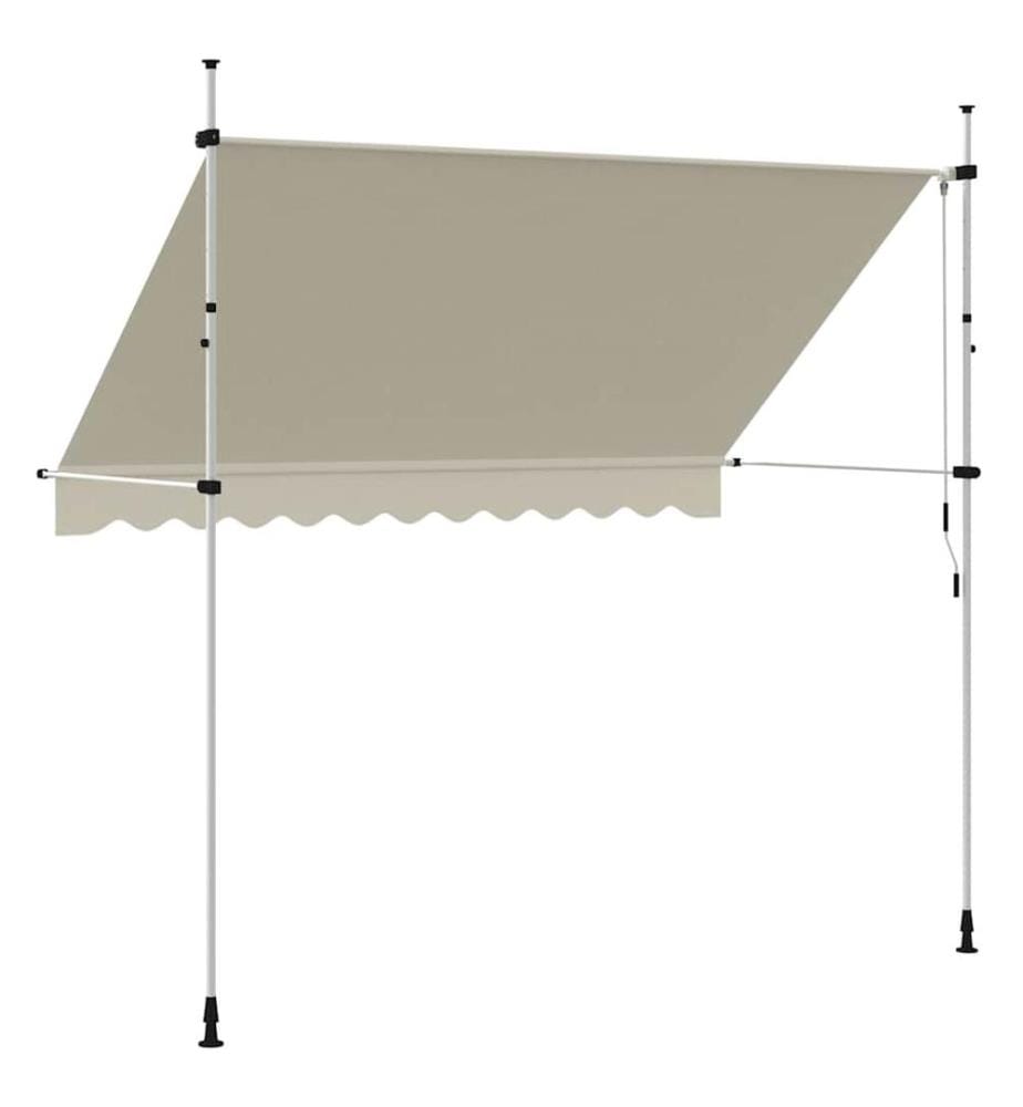 Auvent manuel rétractable 300 cm Crème