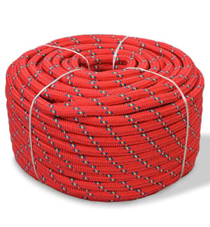 Bootsseil Polypropylen 12 mm 250 m Rot