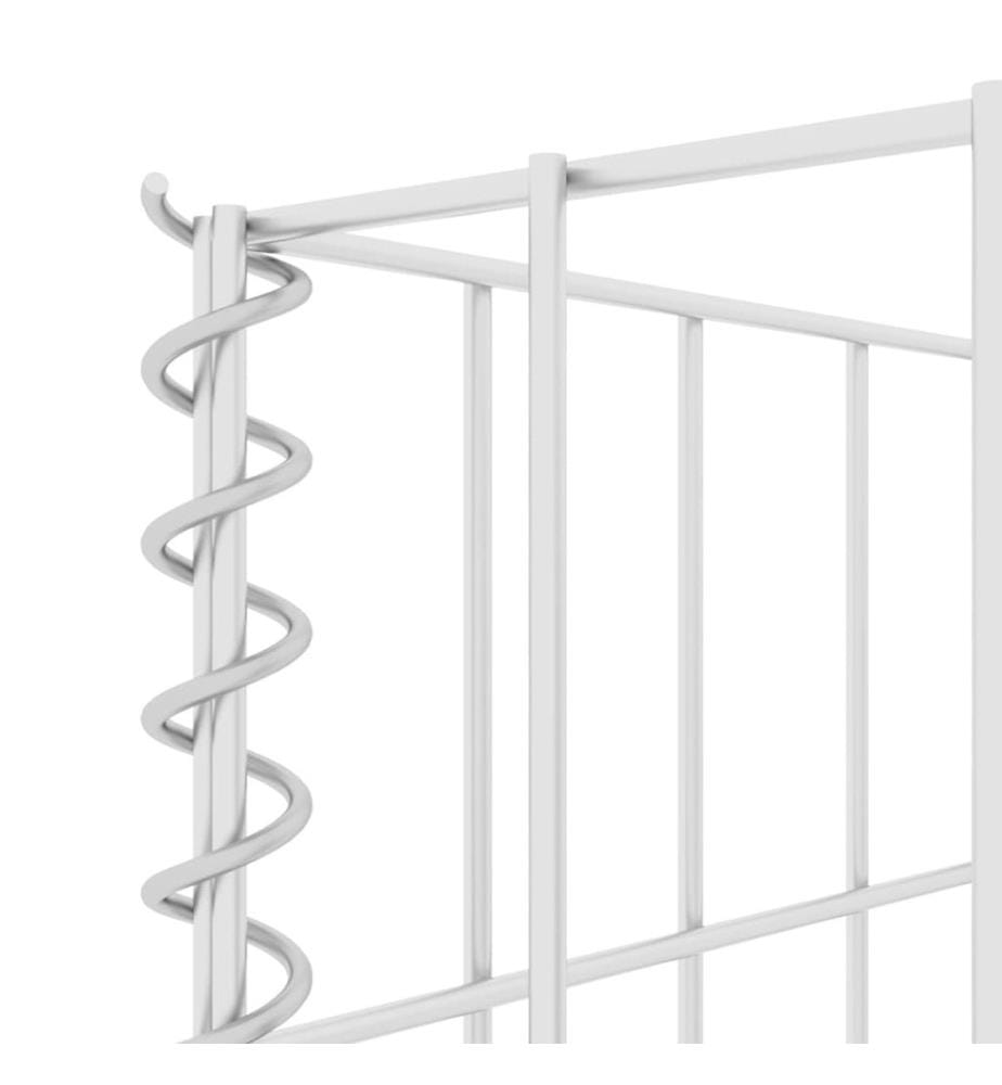 H-förmiger Gabionen-Pflanzkorb Stahldraht 260x40x80 cm