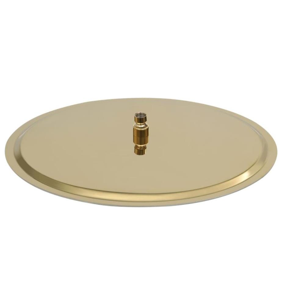 Regenbrause Edelstahl 50 cm Rund Golden